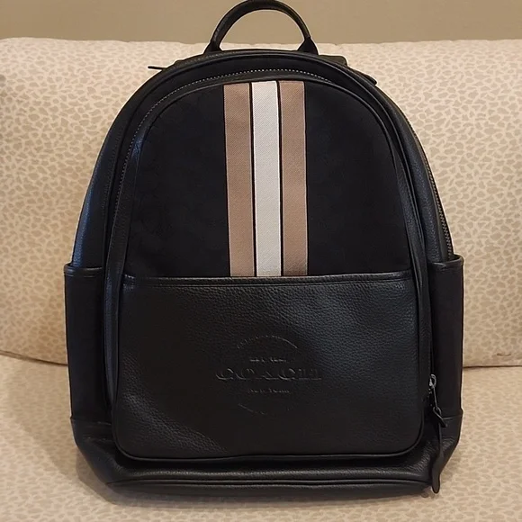 Nwot coach backpack Coach NWOT Mini Mint Green Pebble Leather Backpack Bag | eBay main image 3